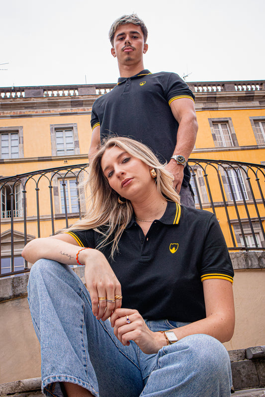 Polo Lifestyle Noir & Jaune