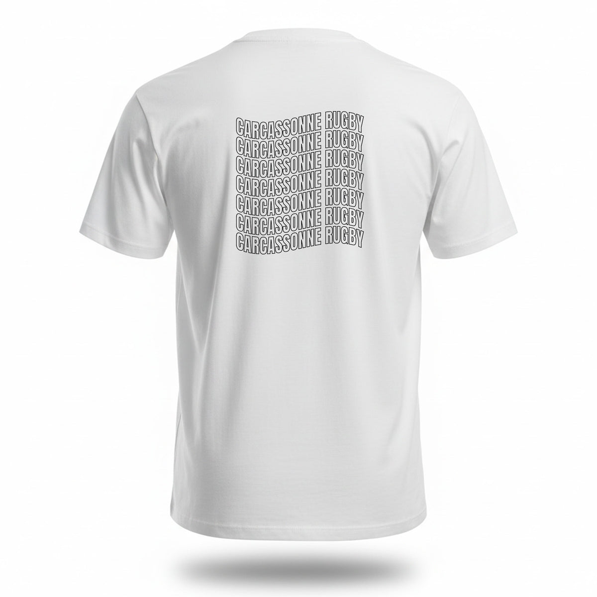 TEE SHIRT BLANC 1899 CARCASSONNE RUGBY